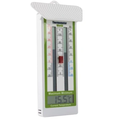 Afbeelding van Max Min Digitale Broeikas Thermometer Omgevingstemperatuur Klassieke voor maximale en Minimale Temperatuur Eenvoudige Wandmontage Accessoires Binnen