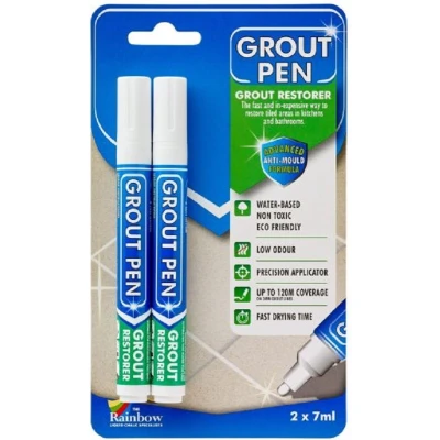 Afbeelding van Rainbow Chalk Voegstift Beige 5 mm twin Voegenstift Voegenpen Voegenreiniger Voegen schilderen reinigen Voegverf verven schoonmaken