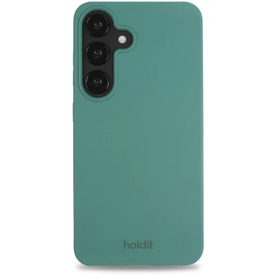 Afbeelding van Holdit Hoesje Geschikt voor Samsung Galaxy S25 Siliconen Soft Case Groen