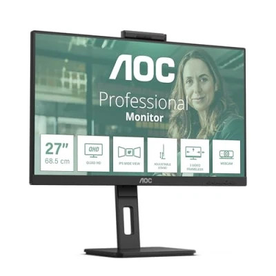 Afbeelding van AOC QPro Line 27P3QW LED monitor Energielabel E (A G) 68.6 cm (27 inch) 2560 x 1440 Pixel 16:9 4 ms HDMI, DisplayPort, USB 3.1, B, Audio out IPS