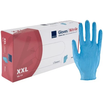 Afbeelding van Classic Nitril Handschoenen Blauw Maat XXL Poedervrij 100 stuks