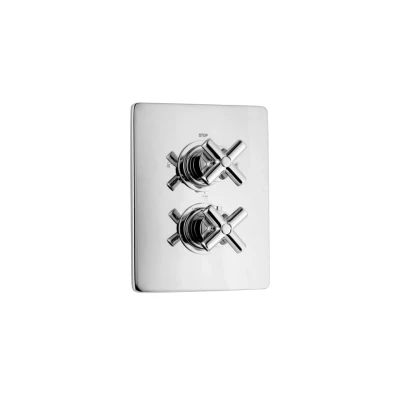 Afbeelding van Huber Suite Inbouw Thermostaatkraan 3 weg omsteller 367Q01HCR