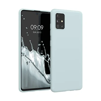 Afbeelding van kwmobile telefoonhoesje geschikt voor Samsung Galaxy A51 Hoesje smartphone Back cover in cool mint
