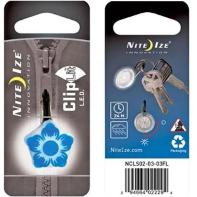 Afbeelding van Nite Ize ClipLit Sleutelhangerlamp Bloem Blauw