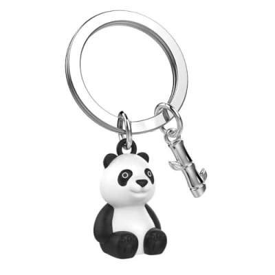 Afbeelding van Metalmophose sleutelhanger panda en bamboe
