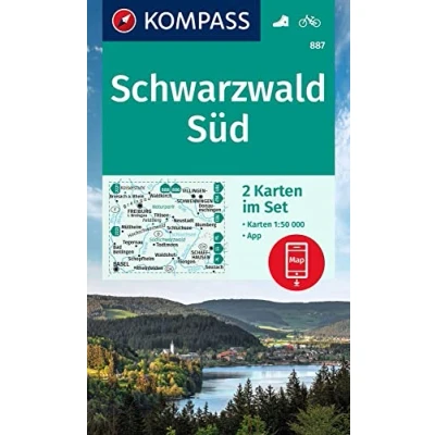 Afbeelding van KOMPASS Wanderkarten Set 887 Schwarzwald Süd (2 Karten) 1:50.000