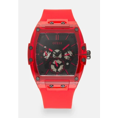 Afbeelding van Guess Unisex Horloge, Maat: One Size, Red