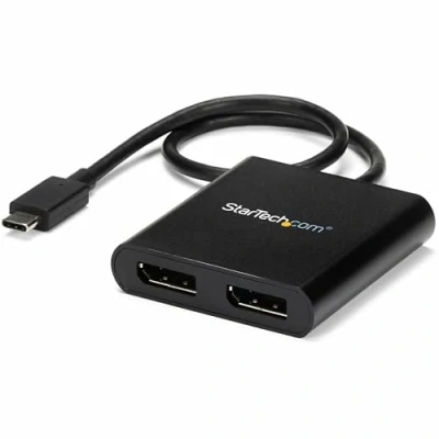 Afbeelding van Adapter USB C naar DisplayPort Startech MSTCDP122DP Zwart