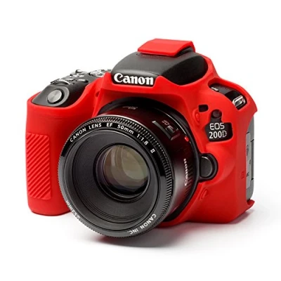 Afbeelding van easyCover Cameracase Canon 200D / 250D Rood