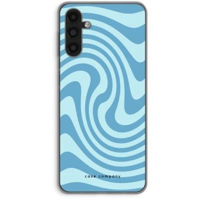 Afbeelding van Case Company® hoesje geschikt voor Samsung Galaxy A13 5G Swirl Blauw Soft Cover Telefoonhoesje Bescherming aan alle Kanten en Schermrand