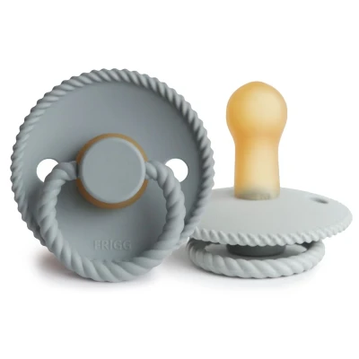 Afbeelding van Frigg Fopspeen Rope 6 18mnd French Gray/Silver Gray 2st