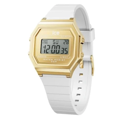 Afbeelding van Ice Watch Retro Digitaal horloge, Dames, Maat: One Size, White gold