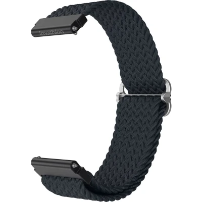 Afbeelding van imoshion Nylon geweven 22 mm bandje Geschikt voor Garmin Venu 2 / Fenix 7 Pro 7s 6 Vivoactive 4 Polar Grit X Vantage M2 V2 Donkergrijs