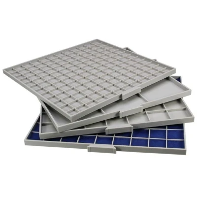 Afbeelding van Safe Safe, BEBA Maxi, Lade 9 mm. hoog 81 vaks indeling (29,6x29,6 mm.) Grijs afm: 29,6x29,6 per st.