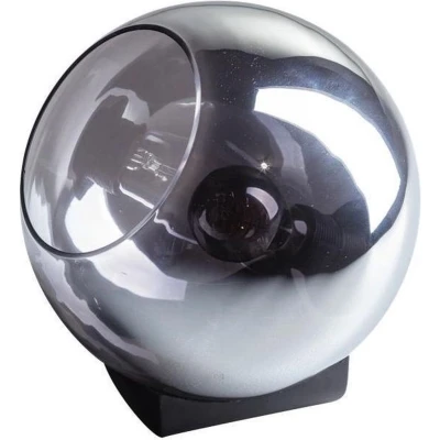 Afbeelding van ETH Tafellamp Orb 25cm Smoke Glass/ Zwart