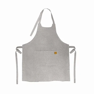 Afbeelding van Lacor 60082 Unisex keukenschort met eenvoudig design, elegant en origineel, afmetingen 68 x 83 cm, kleur grijs gemêleerd