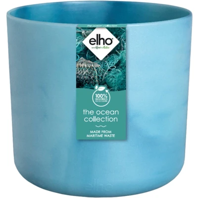 Afbeelding van The ocean collection round 22cm atlantisch blauw elho