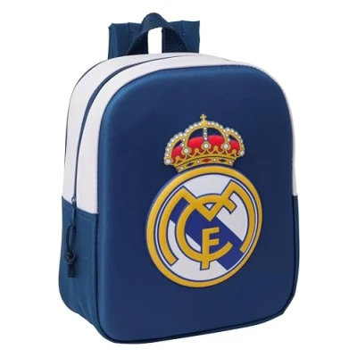 Afbeelding van Kinderrugzak Real Madrid C.F. Zwart 22 x 27 10 cm 3D