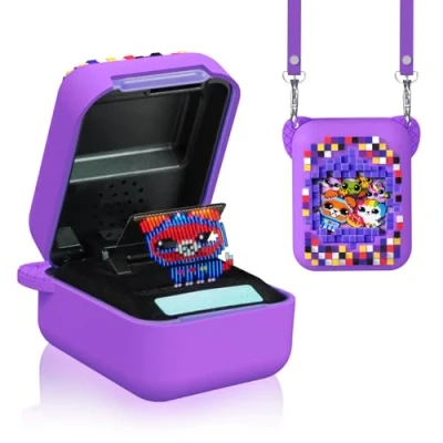 Afbeelding van MOWYEOK Zachte siliconen beschermhoes compatibel met Bitzee Interactive Toy Digital Pet accessoires koord, groen