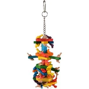 Afbeelding van Flamingo Vogelspeelgoed Ace Multi 8x8x27 cm Mix