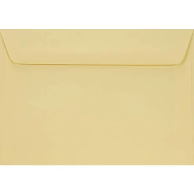 Afbeelding van Netuno 25 crèmekleurige enveloppen C6, 114 x 162 mm, met rechte klep, zelfklevend, 90 g, Burano Camoscio, hoogwaardige, elegante voor wenskaarten, bruiloft, verjaardag, Kerstmis