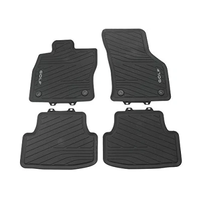 Afbeelding van Volkswagen 5H106150082V Set van 4 hoogwaardige rubberen vloermatten met Golf opschrift, niet geschikt voor Mild Hybrid MHEV (code R 0K4)