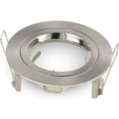 Afbeelding van GU10 Armatuur VT 774 Nikkel rond
