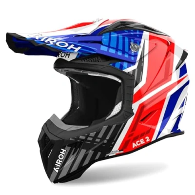 Afbeelding van Airoh Aviator Ace 2 Proud Blue Red Gloss L Maat Helm