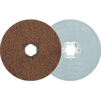 Afbeelding van PFERD 42001050 COMBICLICK zachte vliesschijf CC Ø 115 mm A280 voor reinigen &amp; satineren met haakse slijpmachines