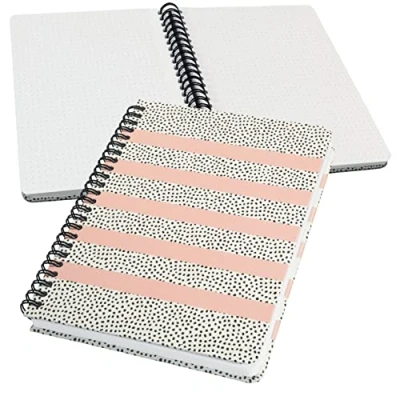 Afbeelding van Sigel spiraal notitieboek A5 Jolie hardcover 120 pagina&#039;s dots 100 grams papier Sweet SI JN600