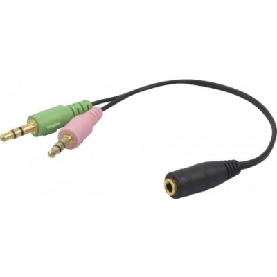 Image de Adaptateur Ctia Micro &amp; Casque 3,5mm Stereo Vers Jack 3,5 mm