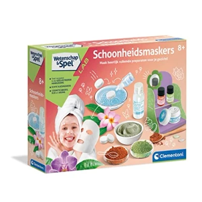 Afbeelding van Clementoni Wetenschap en Spel Schoonheidsmaskers Beautyset Kinderen Knutselpakket Meisjes Jongens 8+ jaar