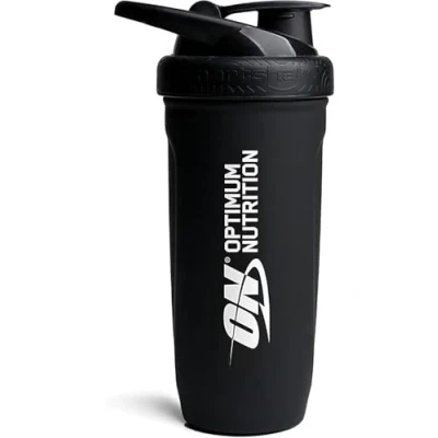 Afbeelding van Optimum Nutrition Reforce Steel Smartshake Duurzame proteïneshakerfles van voedselveilig roestvrij staal, BPA vrij, met lekvrije sluiting, gemakkelijk mee te nemen, voor dranken