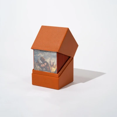Afbeelding van Ultimate Guard Boulder deck Case opbergdoos voor met 100+ Return to Earth kaarten, standaardmaat, oranje