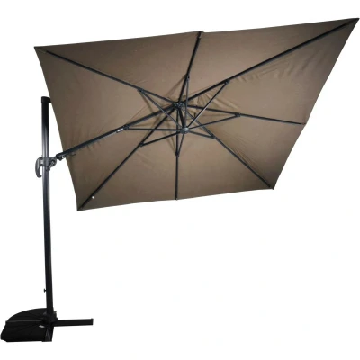 Afbeelding van VirgoFlex zweefparasol taupe 3x3 m