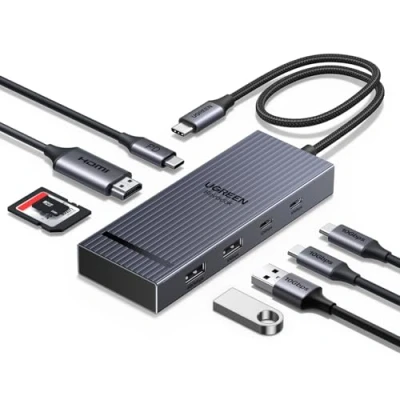 Afbeelding van UGREEN Revodok Pro 108 10 Gbps Hub USB C HDMI 4K 60Hz SD kaartlezer TF PD 100W Multiport Adapter 3.2 8 in 1 Dock Compatibel met MacBook iPad Air M4 Surface iPhone 16 Galaxy S24