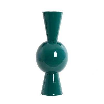 Afbeelding van Light&amp;living Vaas deco Ø30x75 cm CHEDI glans donker groen