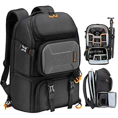 Afbeelding van TARION Camerarugzak met laptopvak en waterdichte regenhoes voor SLR/DSLR/spiegelloze camera&#039;s (PBL)
