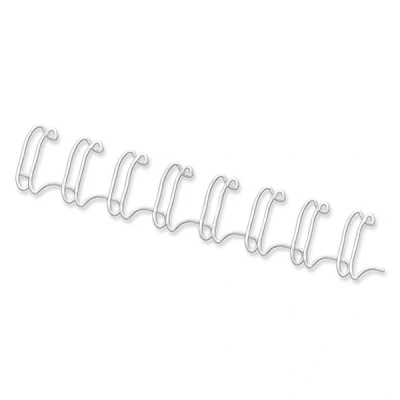 Image de Fellowes Baguettes à anneaux métalliques, format A4, 6 mm, blanc pqt 100