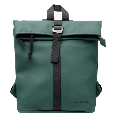 Afbeelding van New Rebels Mart Waterafstotende Rolltop Rugzak Medium Groen