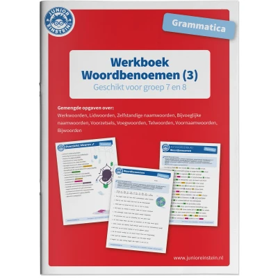 Afbeelding van Woordbenoemen Grammatica Werkboek deel 3 Groep 7 en 8