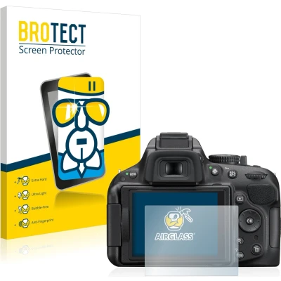 Afbeelding van BROTECT Screenprotector voor Nikon D5200 Folie Beschermfolie Beschermglas transparant
