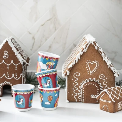 Afbeelding van Bialetti Winterwonderland Set van 4 kopjes 80 ml
