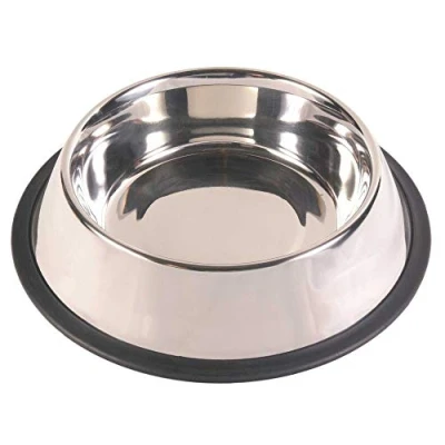 Afbeelding van TRIXIE VOERBAK RVS / RUBBERRING