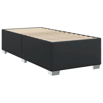 Afbeelding van vidaXL Bedframe kunstleer zwart 100x200 cm