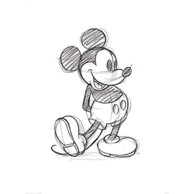 Afbeelding van Pyramid Poster Mickey Mouse Sketched Single 80 X 60 Cm Multicolor