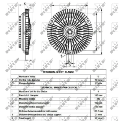 Afbeelding van Koppeling, radiateurventilator NRF 49533
