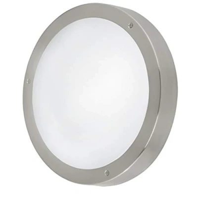 Afbeelding van EGLO Vento 1 Buitenverlichting Wand/Plafondlamp 3 Lichts LED RVS Wit