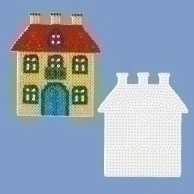 Afbeelding van Hama Strijkkralen Grondplaat Huis 306