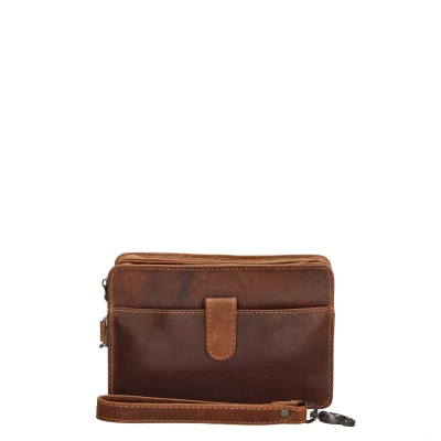 Afbeelding van Hide &amp; Stitches Japura Polstas Cognac 100% Leer